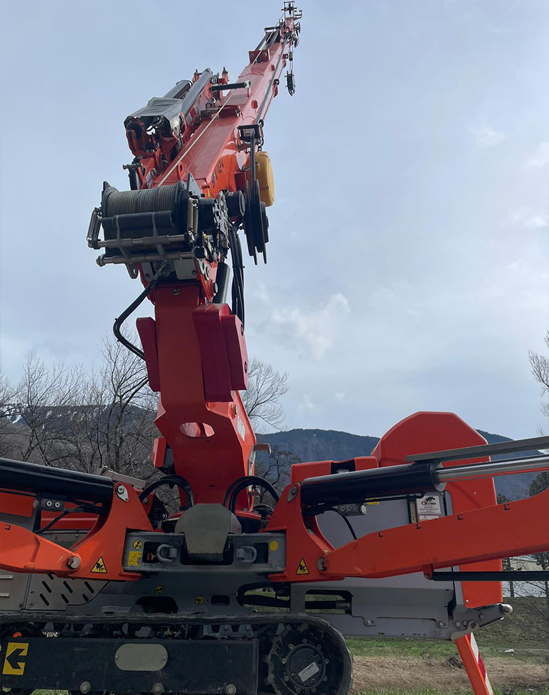Réactivité et autonomie grâce à notre grue électrique